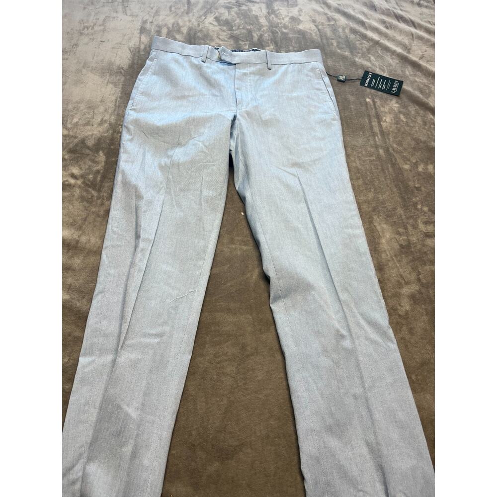 Lauren Ralph Lauren Men's Ultra Flex Light Blue Pants Size‎ 34 x 32 NWT Flat